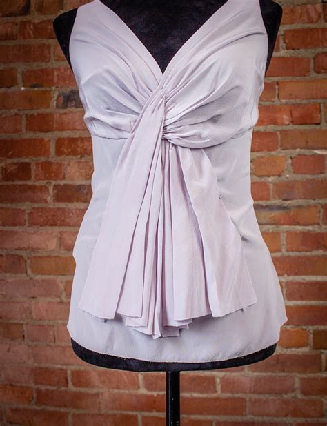 Prada Lilac Silk Blouse sz 6 – Michael's Consignment NYC